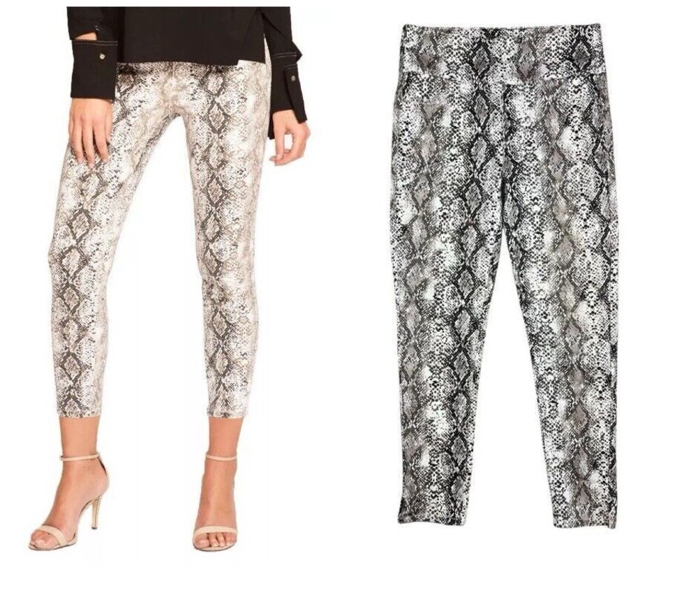 Lior Paris Joy Pants Pull-on Brown Snake Print Legging Skinny Jeans Size 6